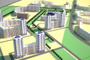 Эскизный проект жилой застройки.