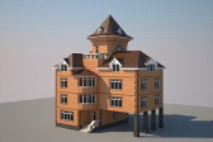 3D модель коттеджа
