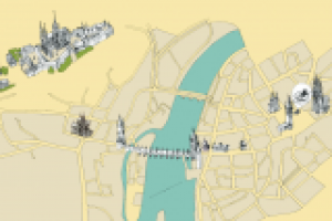 Карта Праги для мобильного приложения-аудиогида