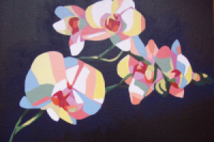 "Орхидеи"(темпера)