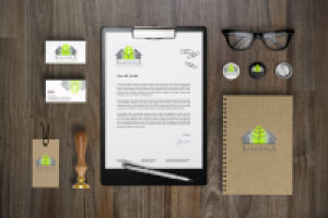 Логотип и фирменный стиль для строительной компании