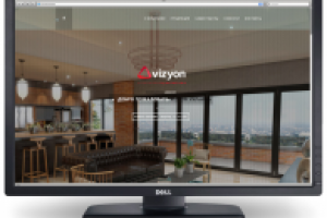 Визитка "Безрамное остекление" www.vizyon.kiev.ua