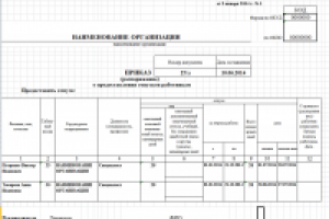 Приказ о предоставлении отпусков