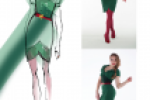 Fashion design, дизайн платья