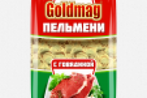Упаковка пельменей Goldmag (вариант)