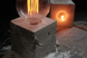 светильник из бетона