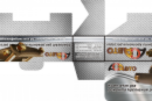 Упаковка для комплектующих, золотая.