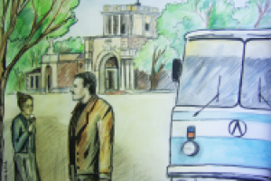 По дороге в Пушкинский заповедник