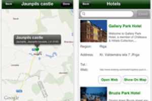 Приложение по поиску мест отдыха в Латвии