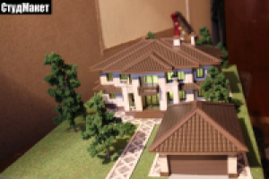 Макет особняка. М1:75. Материал: ПВХ. 30 000 руб.