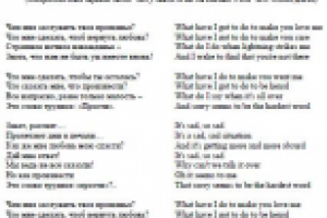 Перевод песен