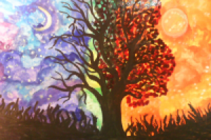 акварель. две стороны одной медали.