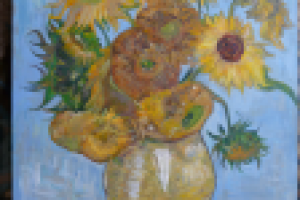 Подсолнухи.Ван-Гог.  копия