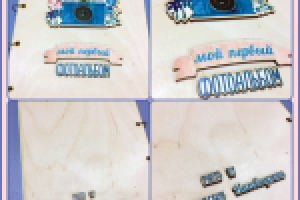 Альбом для фото из фанеры с УФ-печатью