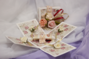 Коробочка для дарения денег, в раскрытом виде