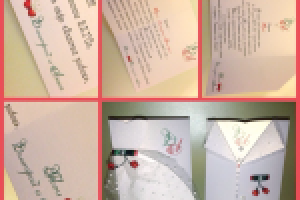 Пригласительный на вишнёвую свадьбу