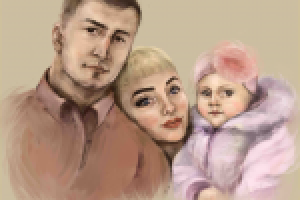 Семейный портрет на заказ