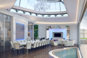 Банкетная беседка с кухней