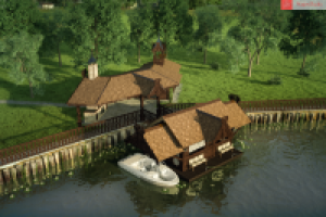 Беседка на паннтоне