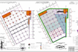Схемы опалубочных, арматурных и бетонных работ конструкций типов