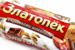 Дизайн упаковки для линии печенья Златопёк