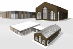 проект здания мадерной и столовой + 3D модель SketchUP