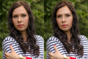 Ретушь женского портрета