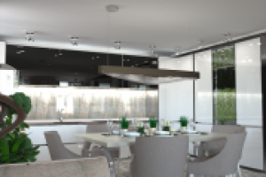 Современная кухня-гостиная