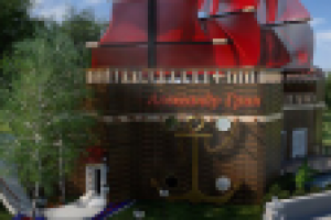 Проектирование и визуализация ресторана-корабля