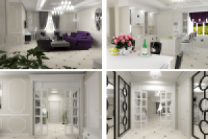 Нежная гостиная. Современная классика