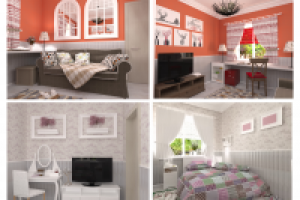 Гостиничный комплекс в деревенском стиле.