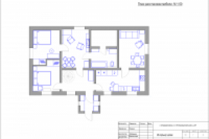 Чертежи. План расстановки мебели.