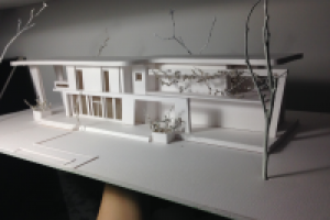 Макет малоэтажного загородного дома