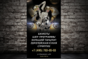 Ролл ап для караоке клуба "Musik-Holl"