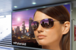 Банер для дистребьютерской компании "Polaroid"