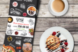 Буклет доставки для сети ресторанов "Meet Point"