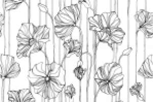 Бесшовный паттерн "Маки"