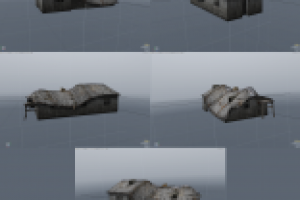 разрушенный дом