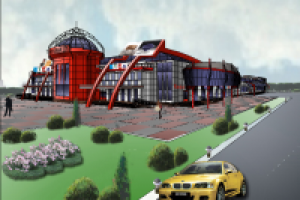 торговый центр(autocad+photoshop)