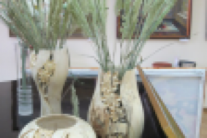 Резьба по дереву, вазы "Вьюнок"