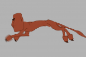 Анимация бега льва