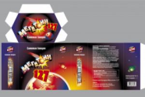 "Мегатонн-127" фейерверк, дизайн упаковки.