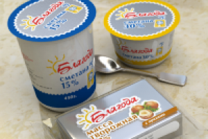 Мол. продукты "Благода" дизайн упаковки