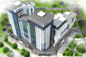 Многоэтажный жилой дом. Визуализация. 3D моделирование