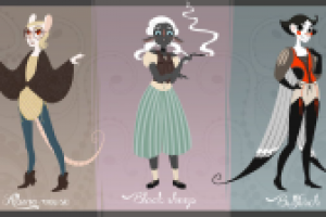 Концепты персонажей.