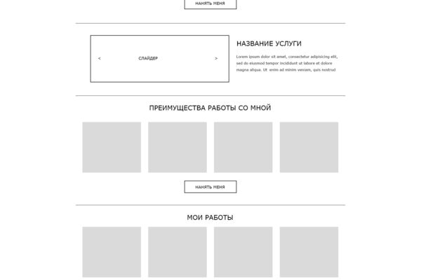 Прототип Lending Page
