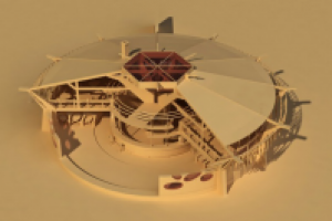 перспектива летнего кафе