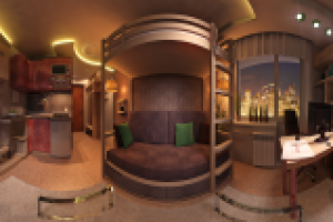 Квартира (18 кв.м.,1 комната) современный стиль.