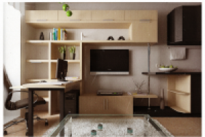 Квартира (18 кв.м.,1 комната) современный стиль.