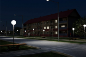 Жилой дом (с. Шелаболиха) ночь